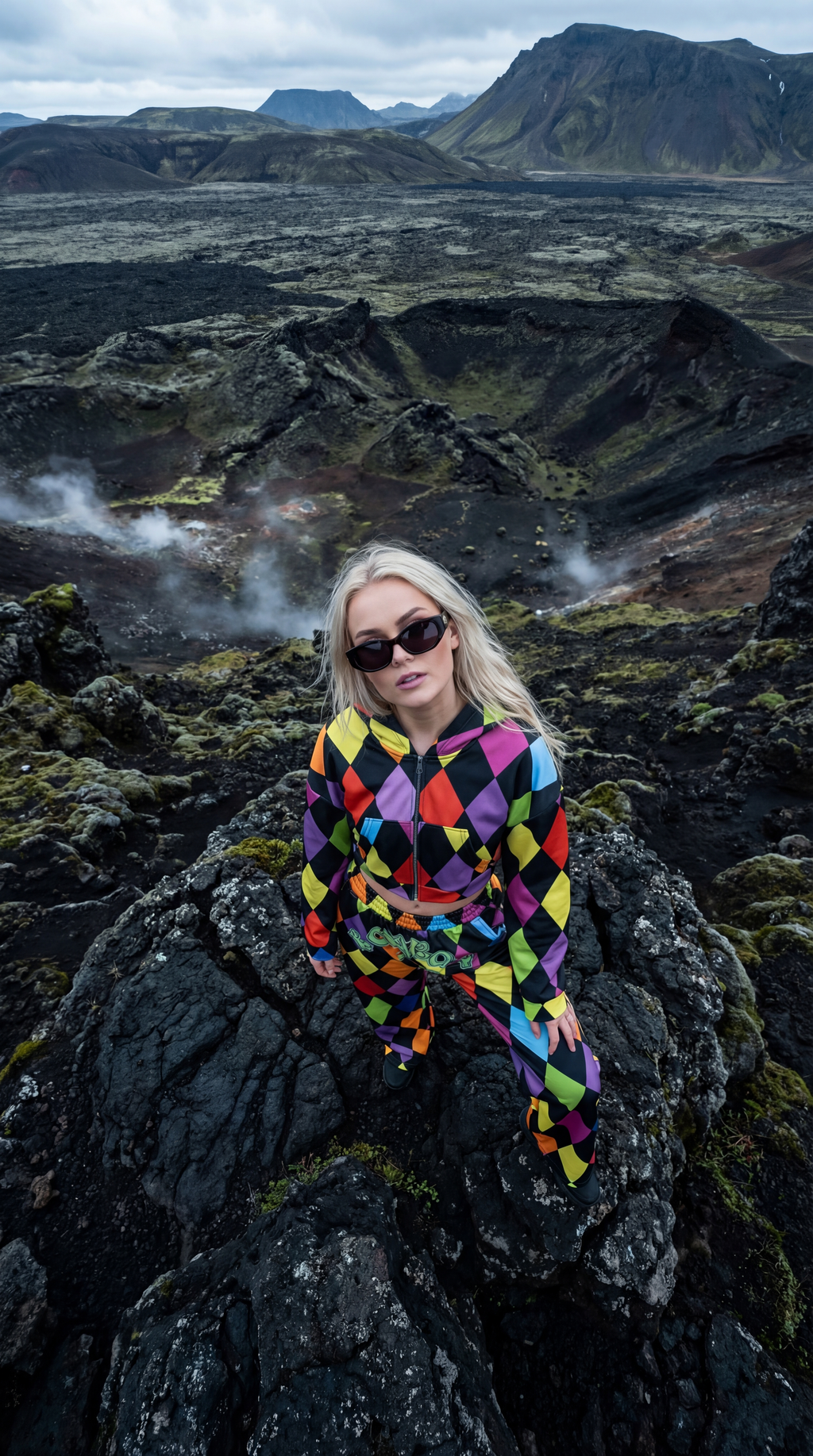 Harlequin Hoodie Set