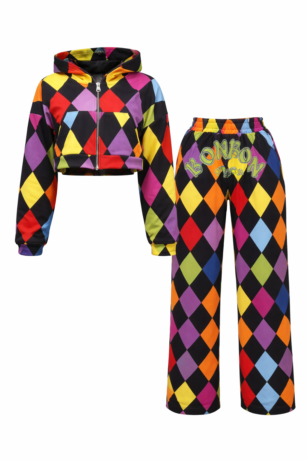 Harlequin Hoodie Set